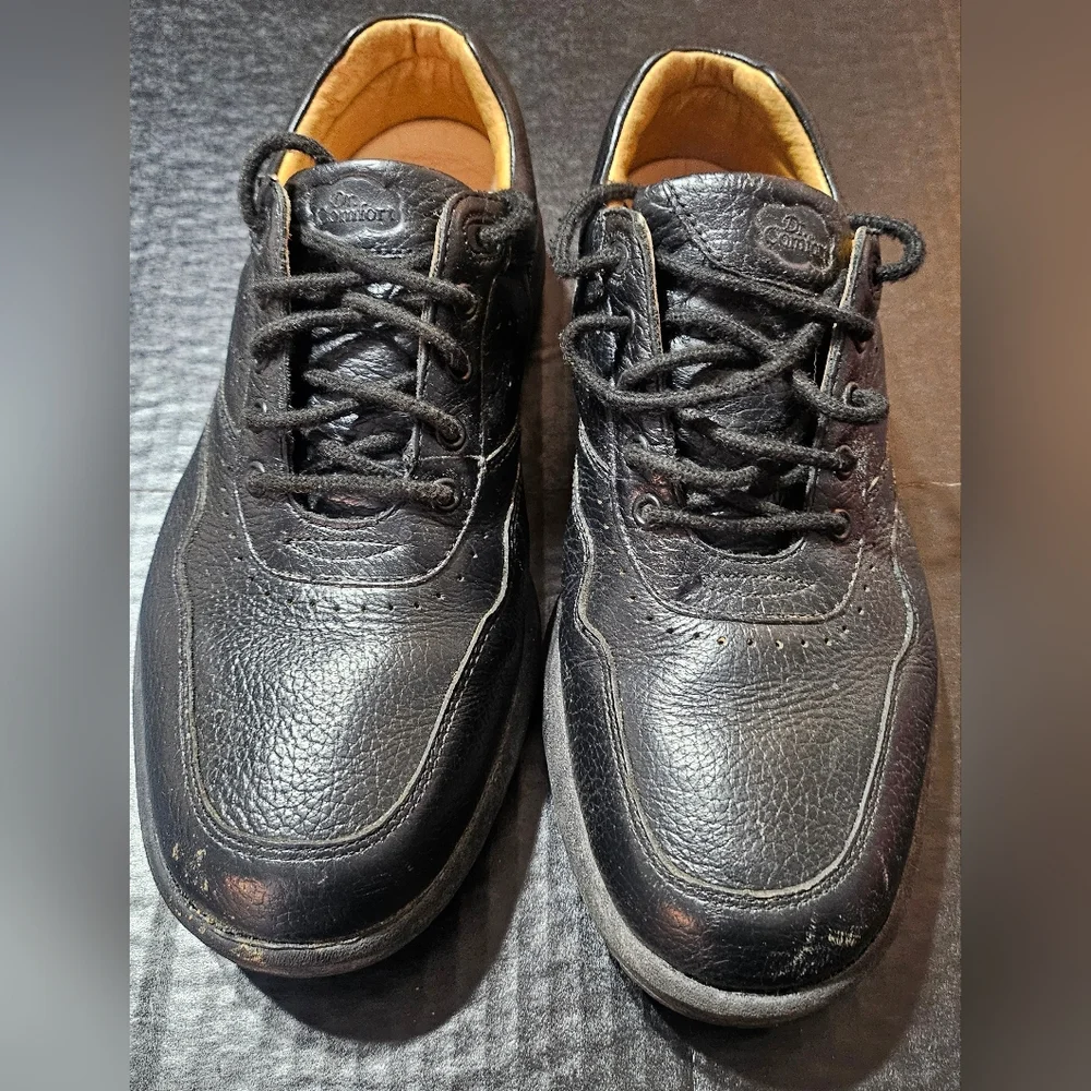 Dr. Comfort Robert 7010 Size 8XY Black Leather Lace‎ Up Diabetic Comfort Shoes